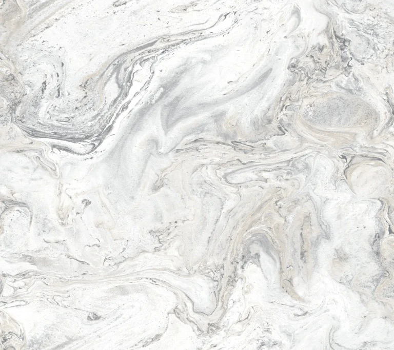 Oil & Marble Peel and Stick Wallpaper - White/Grey — Image 5