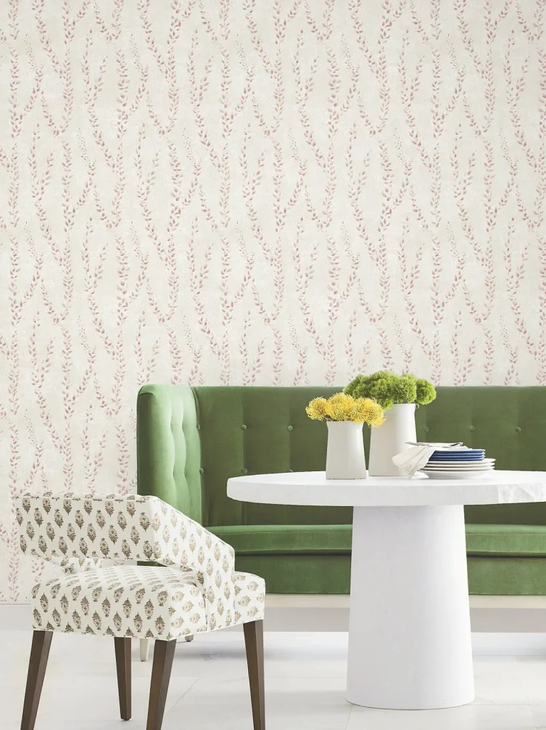Alpenrose Vine Wallpaper - Maroon — Ảnh 4