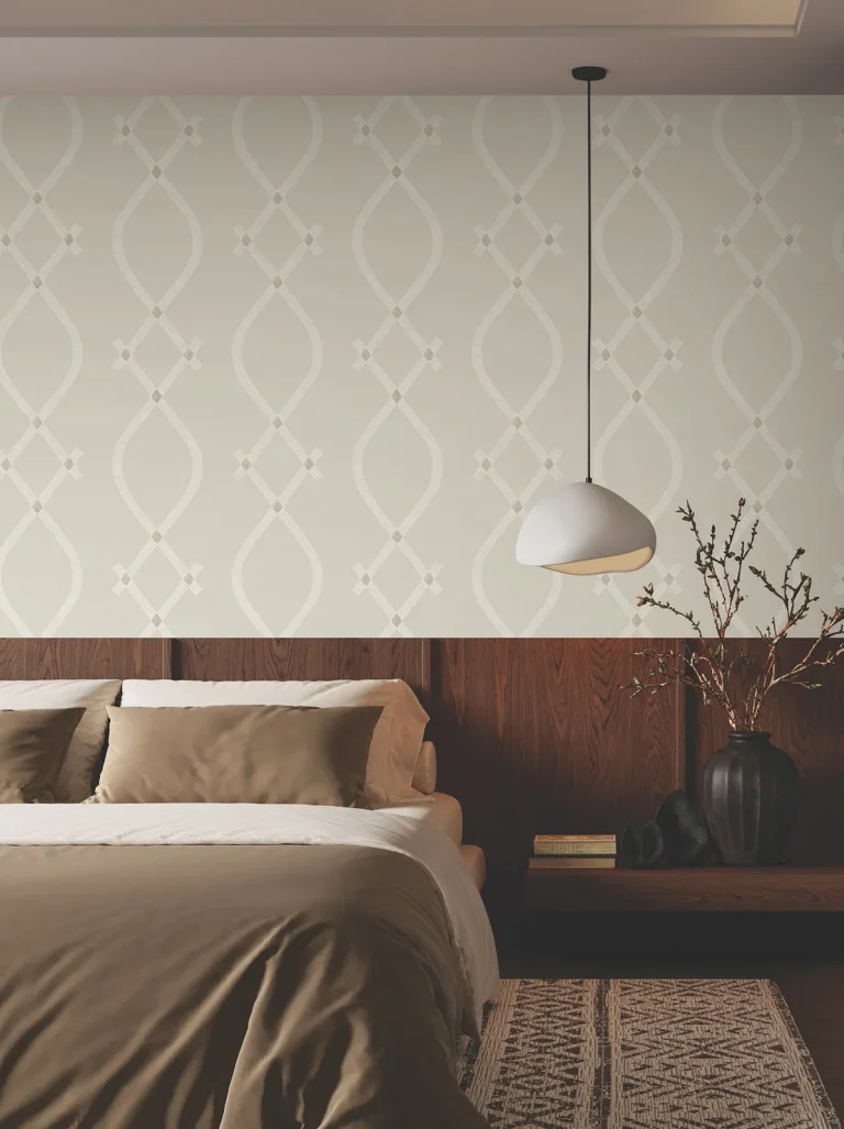 Ronald Redding Ellena Wallpaper - Light Grey — Image 4