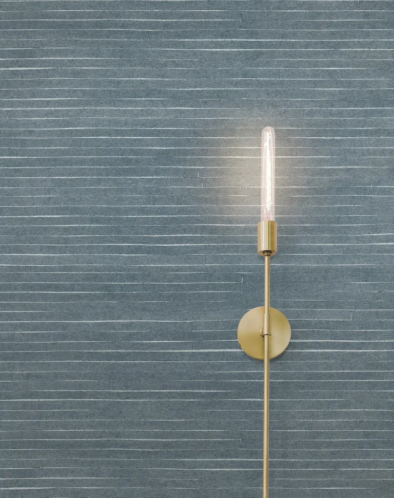 Ronald Redding Handcrafted Shimmering Paper Wallpaper - Denim — Ảnh 3