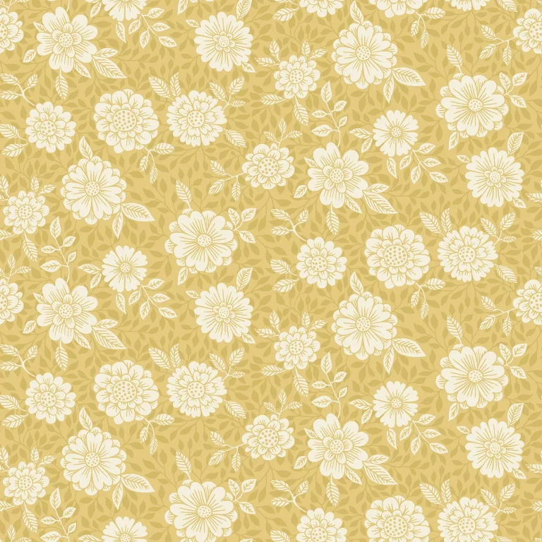 Lizette Charming Floral Wallpaper - Mustard — Ảnh 2