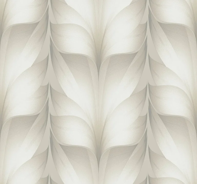 Candice Olson Lotus Light Stripe Wallpaper - White — Ảnh 3