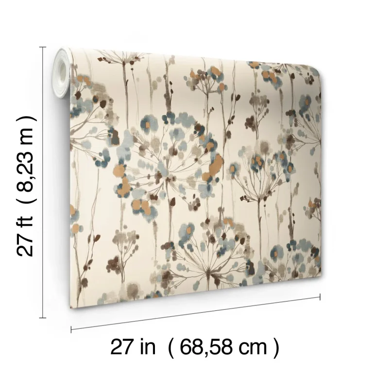 Candice Olson Flourish Wallpaper - Teal — Ảnh 6