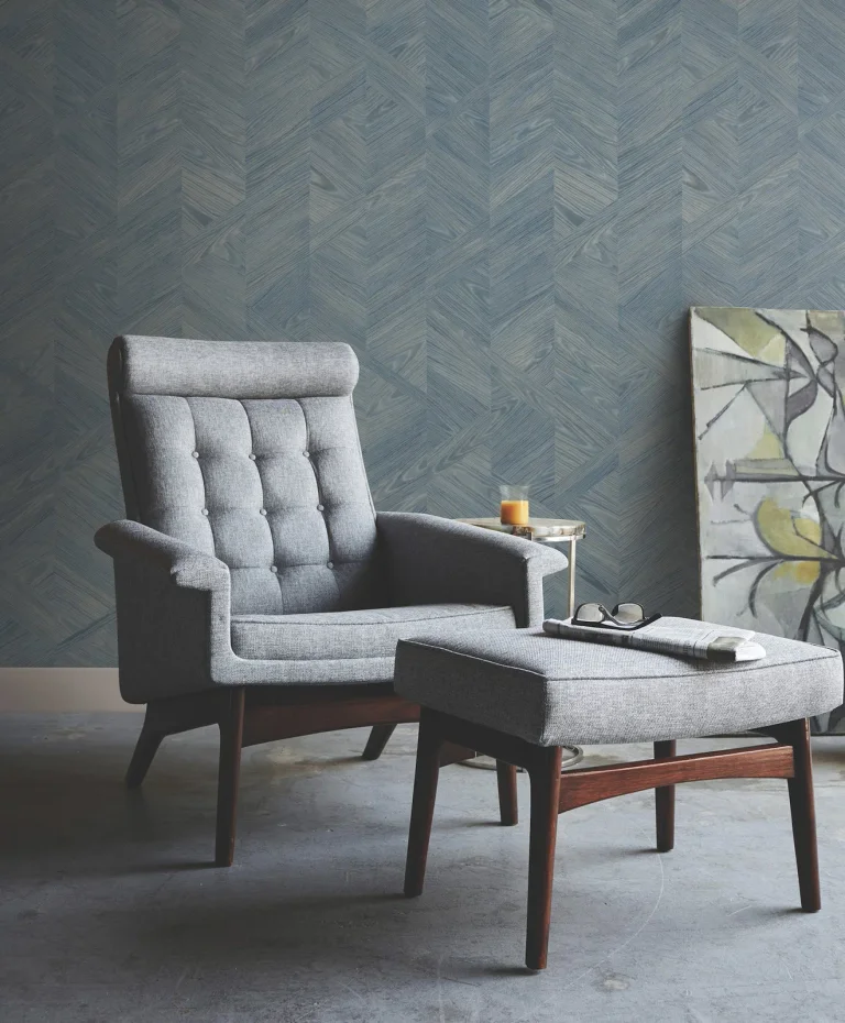 Ronald Redding Interlocking Wood Wallpaper - Ocean — Ảnh 2