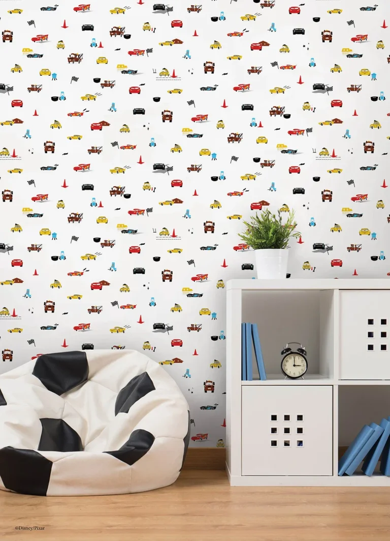 Disney & Pixar Cars Racing Peel and Stick Wallpaper - Red