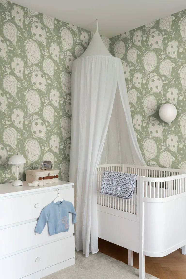 Ballongerna Wallpaper - Green — Image 3