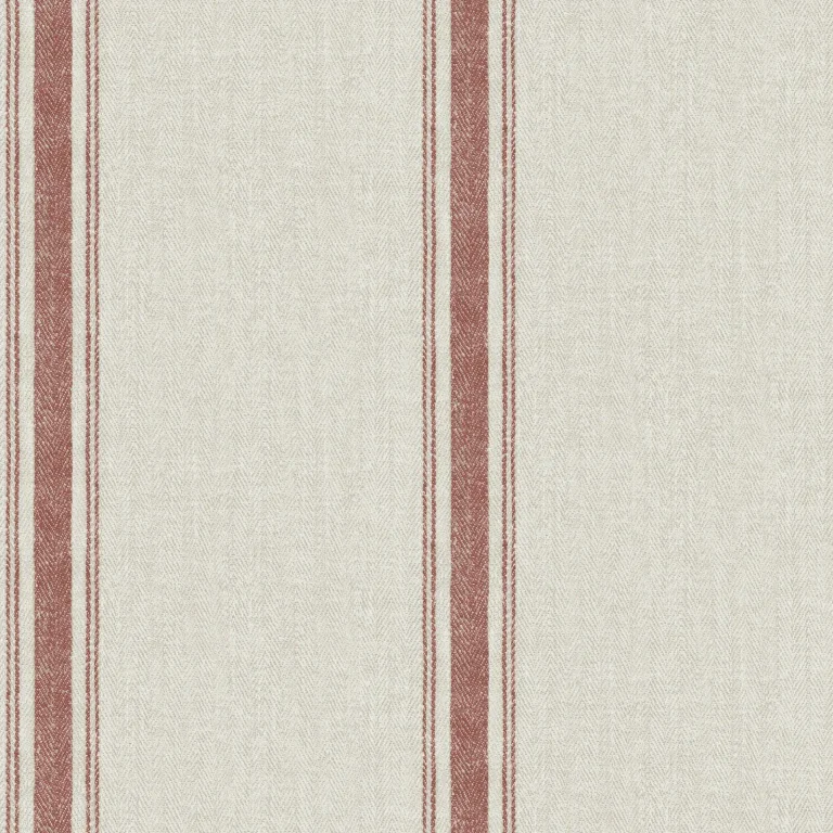 Chesapeake Linette Fabric Stripe Wallpaper - Red — Ảnh 6