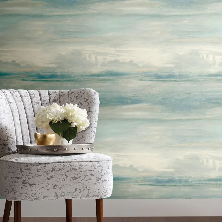 Soothing Mists Scenic Peel and Stick Wallpaper - Blue — Ảnh 4