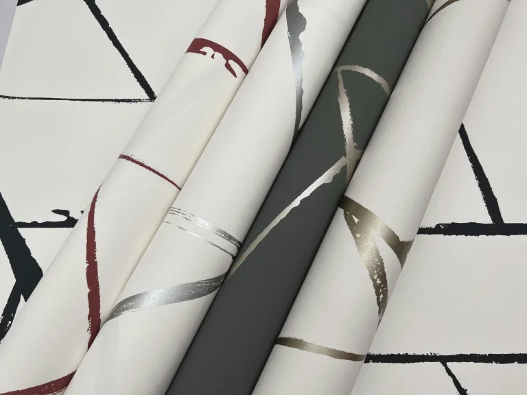 Intersect Wallpaper - Charcoal/Glint — Image 2