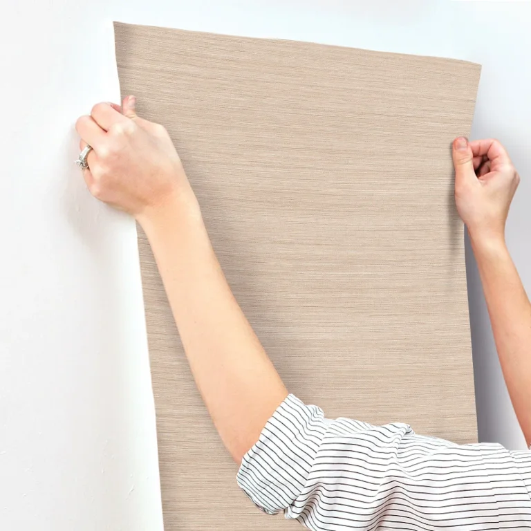Mystic Faux Grasscloth Wallpaper - Wheat — Ảnh 7