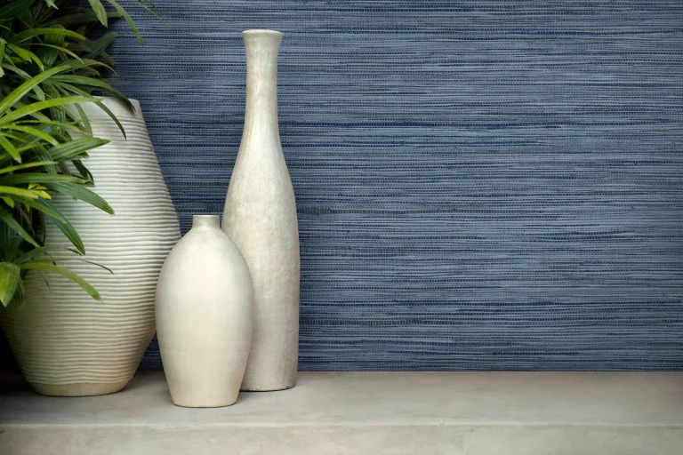 Bahia Grass Peel and Stick Wallpaper - Navy — Ảnh 7