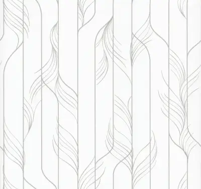 Candice Olson Elemental Thread Wallpaper - White & Silver
