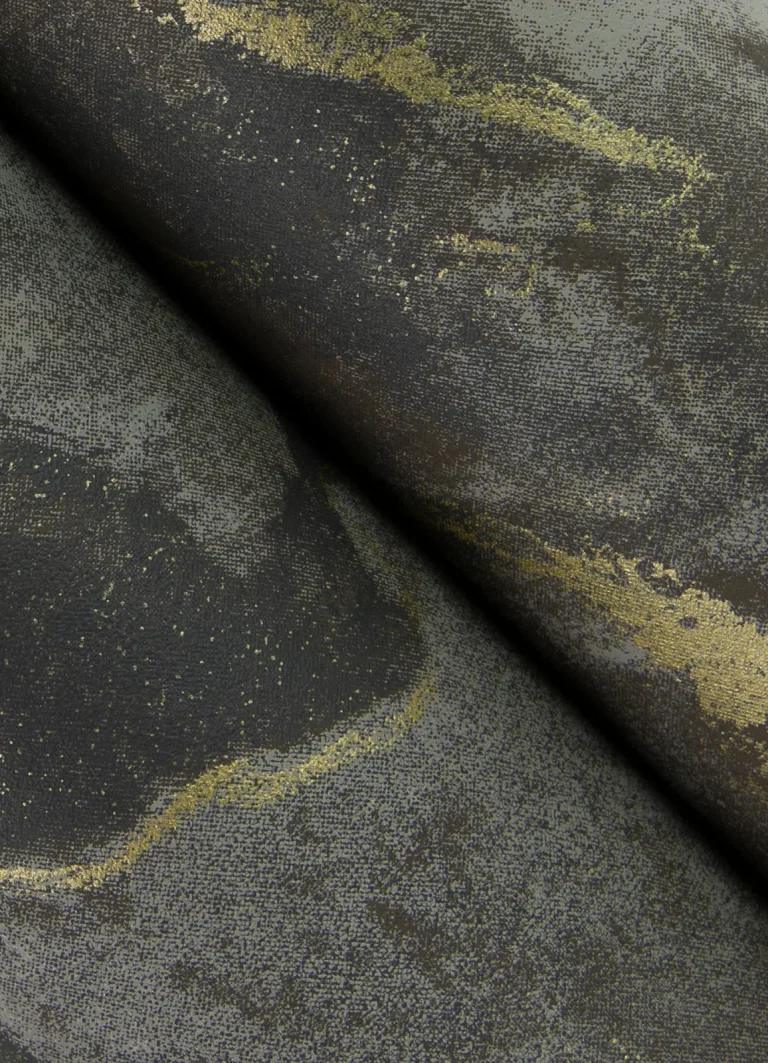 Silenus Marbled Wallpaper - Charcoal — Image 4