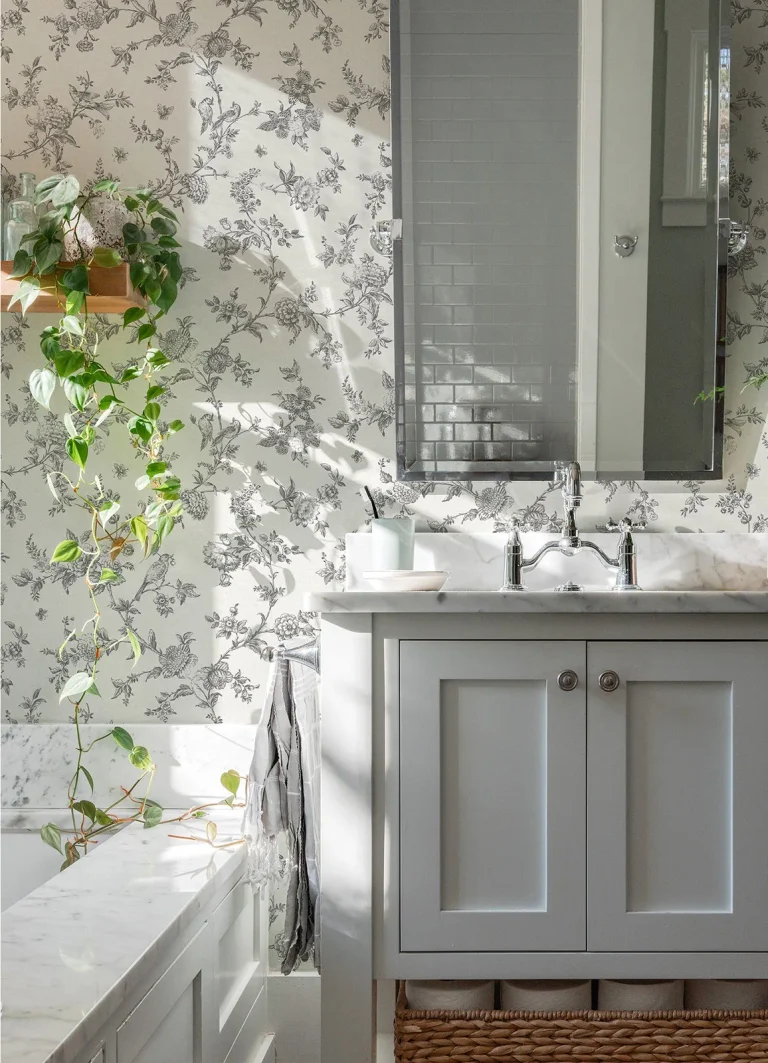 Chesapeake Nightingale Floral Trail Wallpaper - Charcoal — Ảnh 3
