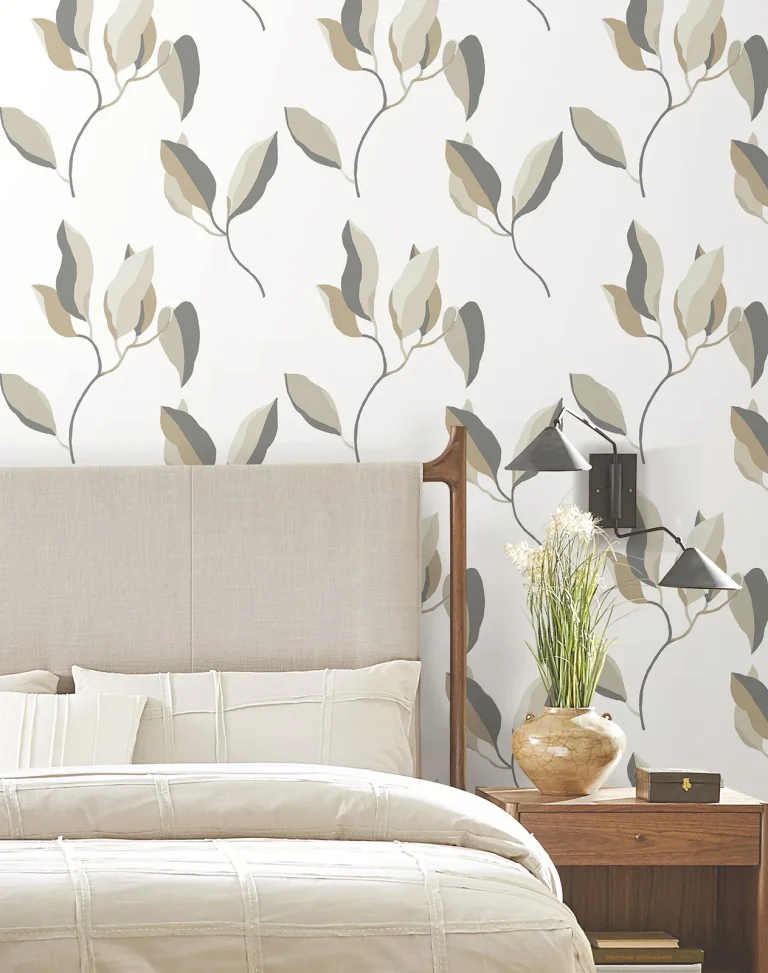 Brushwork Branches Wallpaper - Neutral & Gold — Ảnh 2