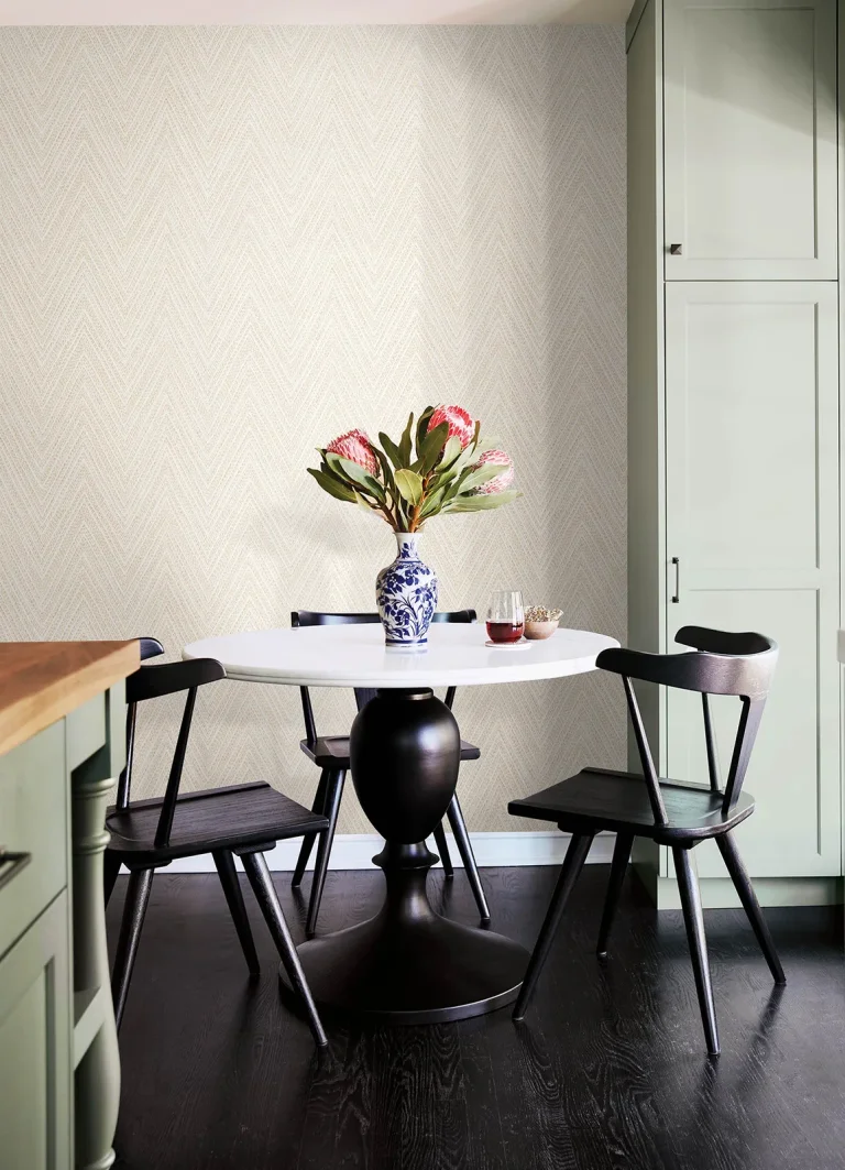 Lainey Stitched Chevron Wallpaper - Apricot — Ảnh 5