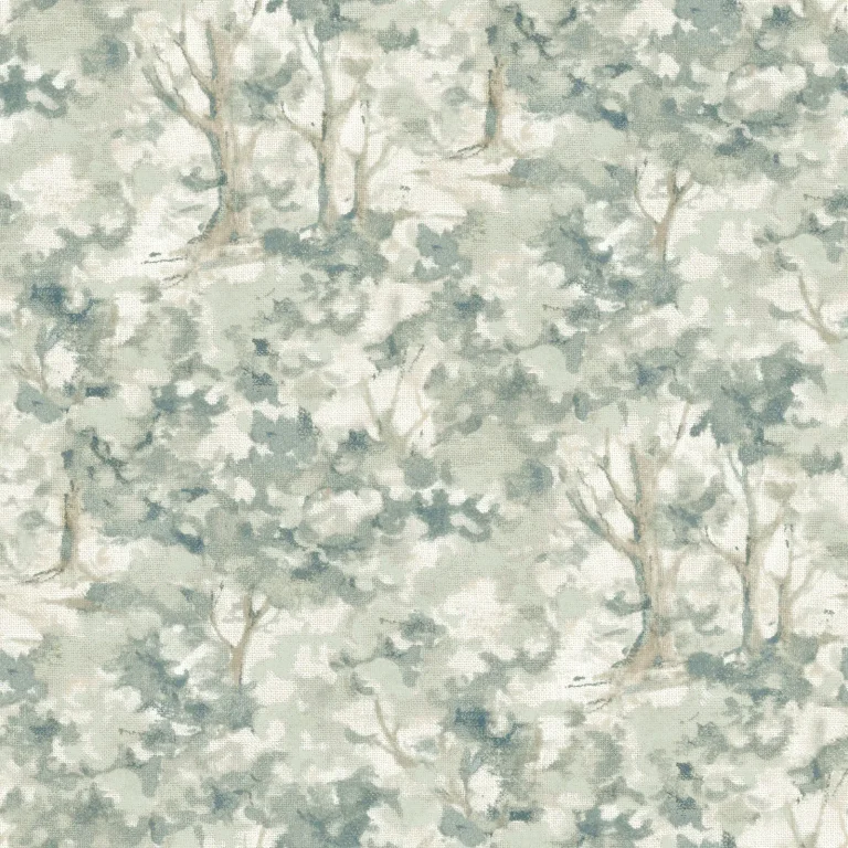Chesapeake Thicket Forest Wallpaper - Teal — Ảnh 4