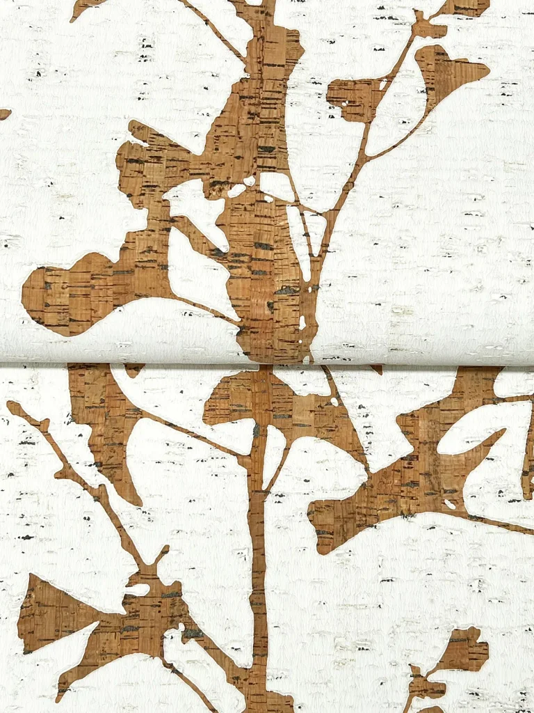 Ronald Redding Ginkgo Silhouette Cork Wallpaper - Brown — Ảnh 3