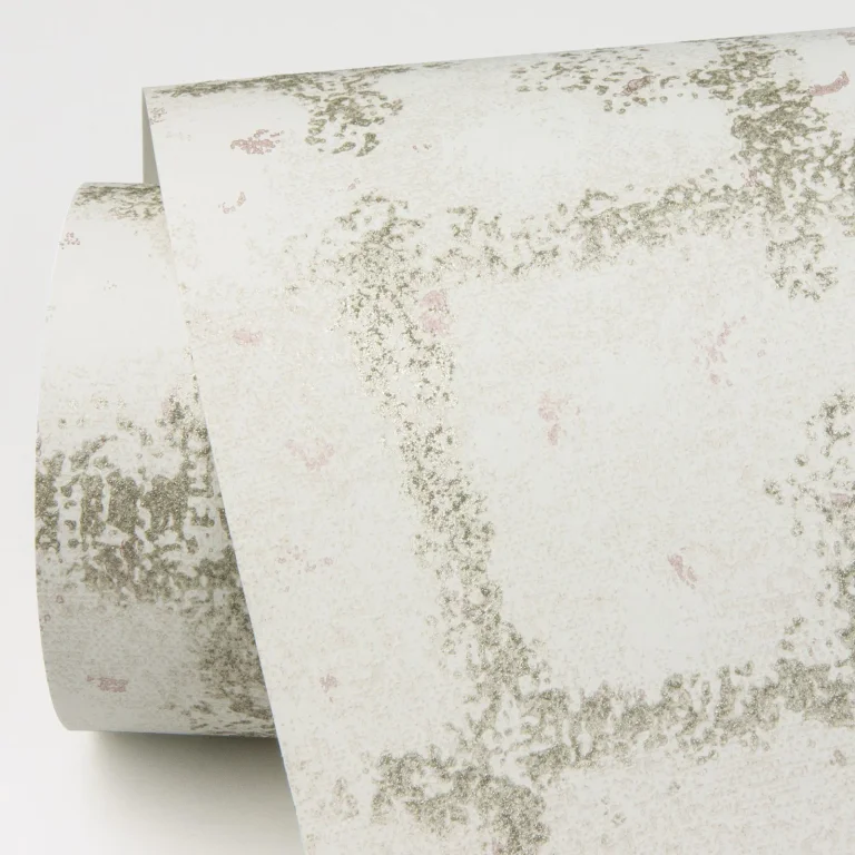 Shea Distressed Geometric Wallpaper - Gold — Image 2