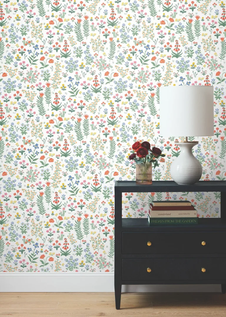 Rifle Paper Co. Menagerie Garden Peel and Stick Wallpaper - Rose Multi — Ảnh 2