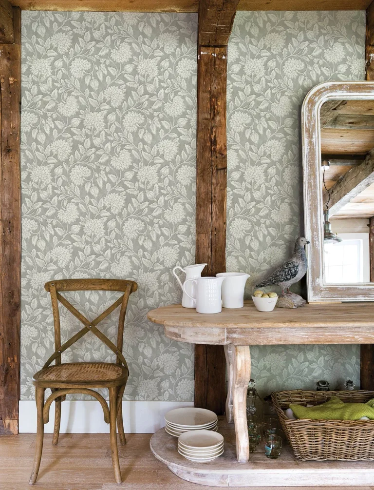 Chesapeake Vadouvan Jacobean Trail Wallpaper - Grey — Ảnh 3