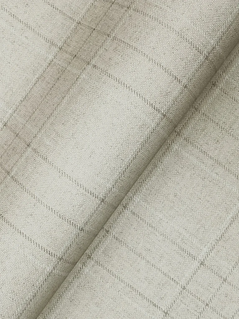 Chesapeake Fox Hollow Dashed Plaid Wallpaper - Light Grey — Image 6