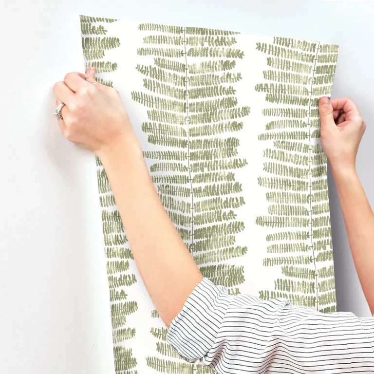 Lumis Fern Stripe Wallpaper - Green — Ảnh 7