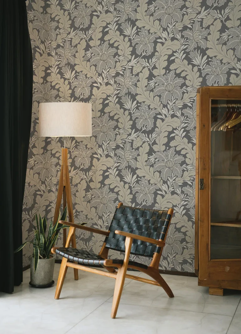 Butterfield Floral Wallpaper - Grey — Ảnh 4