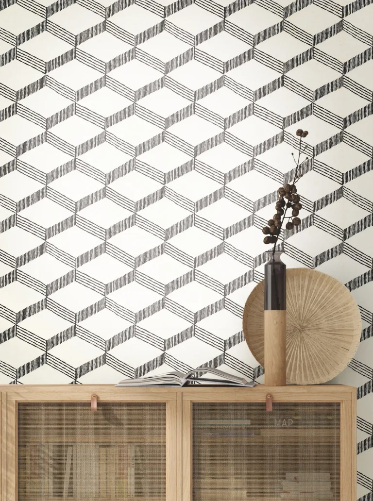 Palisades Paperweave Wallpaper - Beige/Black — Ảnh 3