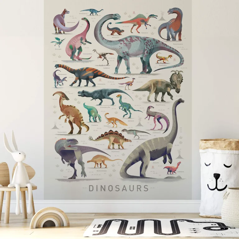 Dinosaurs - Wall Mural 5528 - 4 Panel - 192cm x 260cm