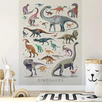 Dinosaurs - Wall Mural 5528 - 4 Panel - 192cm x 260cm