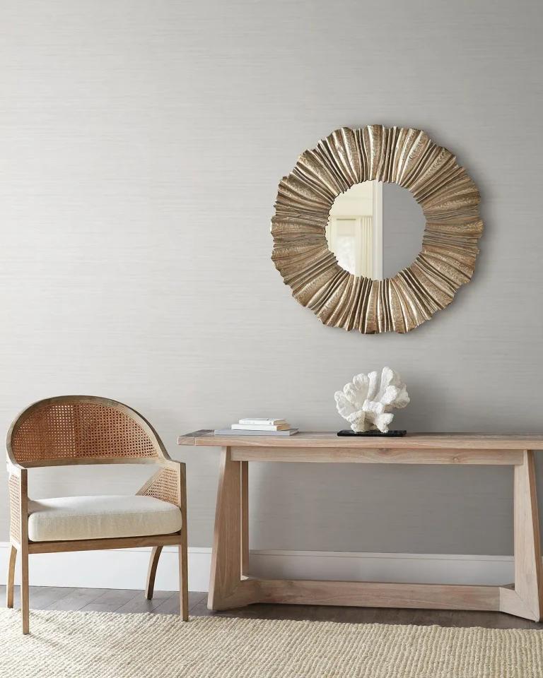 Tasar Silk Wallpaper - Optic White — Image 3