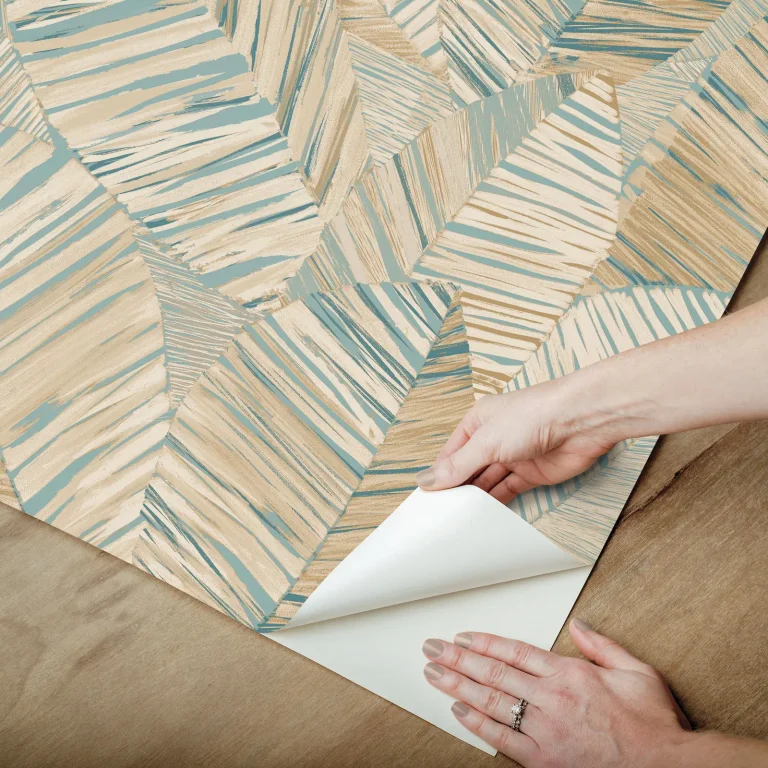Crown Canopy Palm Peel and Stick Wallpaper - Teal — Ảnh 5