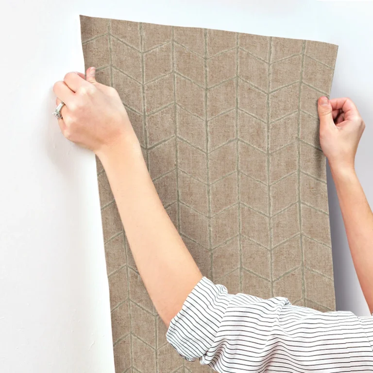 Flatiron Geometric Wallpaper - Brick — Ảnh 3