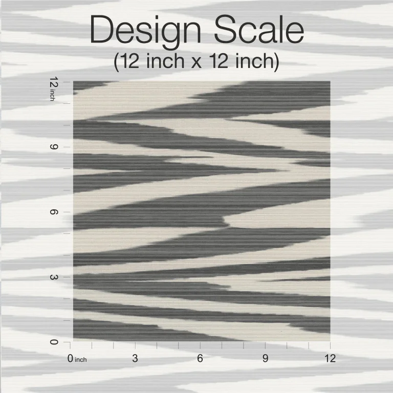 Flamed Zigzag Wallpaper - Black — Ảnh 2