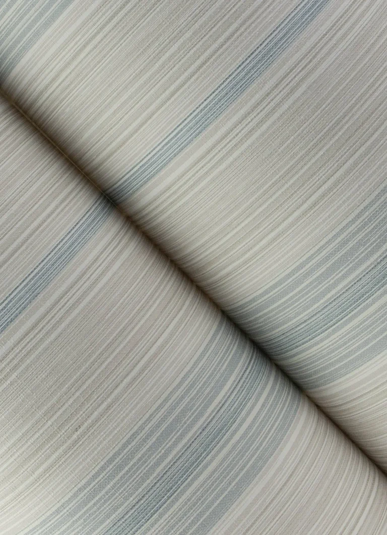 Chris Loves Julia Ames Linen Stripe Wallpaper - Light Blue — Ảnh 3