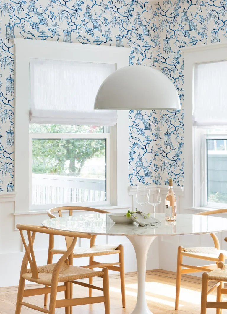 Serena Chinoiserie Wallpaper - Blue — Ảnh 2