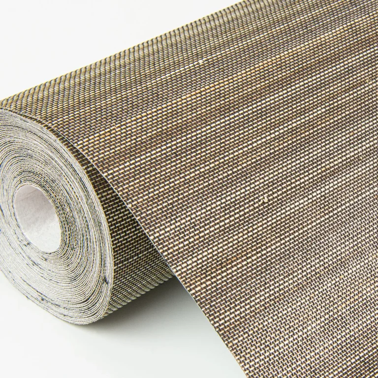 Mai Abaca Grasscloth Wallpaper - Dark Grey — Ảnh 5