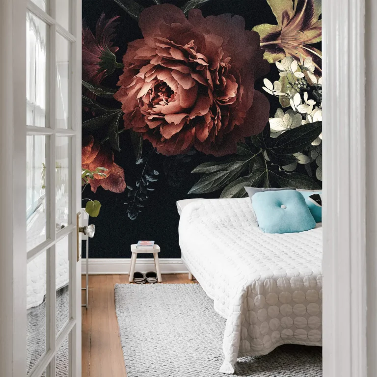 Flower Bouquet - Wall Mural 5435 - 4 Panel - 192cm x 260cm — Ảnh 2