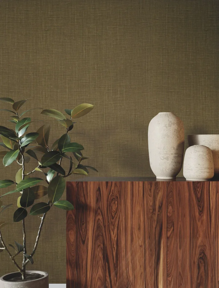 Ronald Redding Jute Weave Wallpaper - Mustard — Ảnh 3