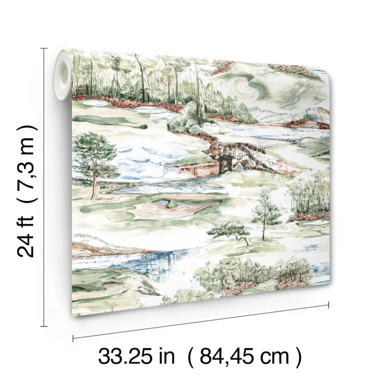 Ronald Redding Hole In One Scenic Wallpaper - Multicolor
