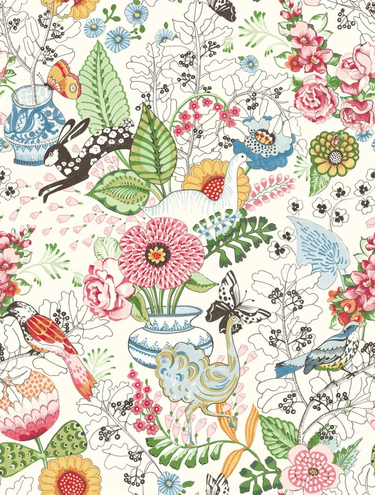 Whimsy Fauna Wallpaper - Multicolor — Ảnh 5
