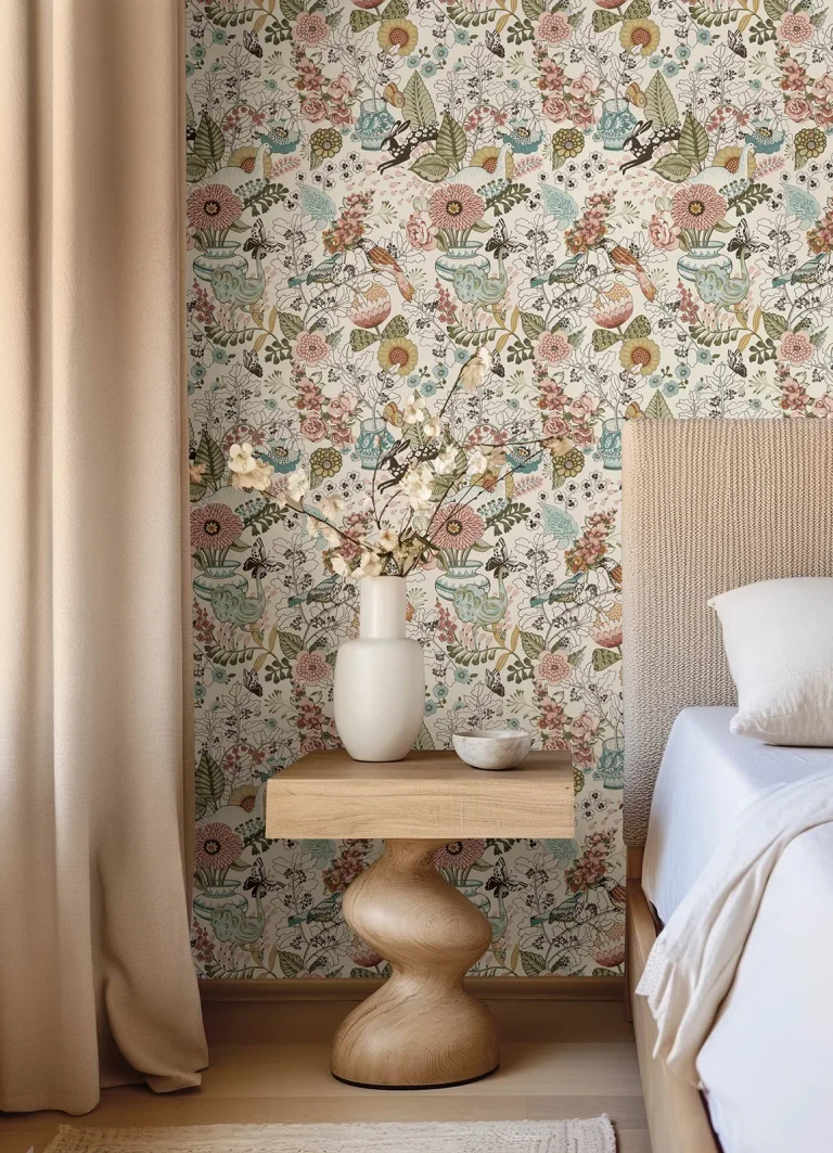 Whimsy Fauna Wallpaper - Pink — Image 4