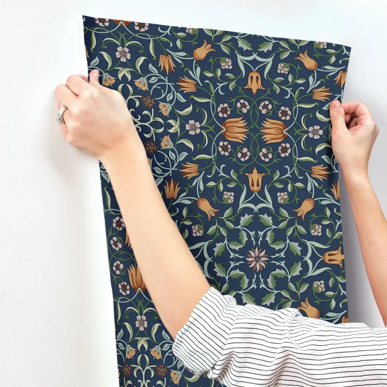 No 1 Holland Park Floral Wallpaper - Dark Blue — Ảnh 4