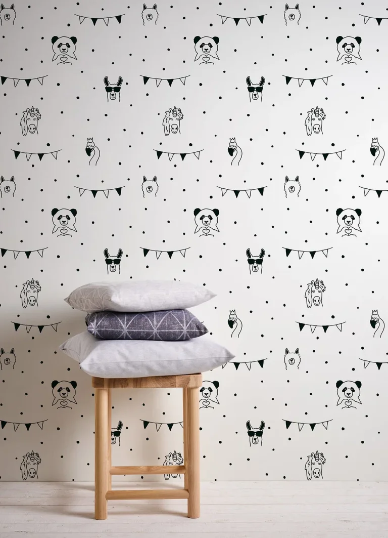 Chesapeake Orlow Llama Wallpaper - Black — Ảnh 2