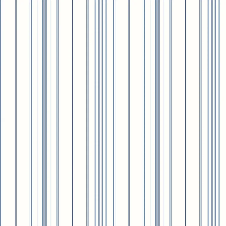 Chesapeake Lascelle Modern Pinstripe Wallpaper - Blue — Image 4