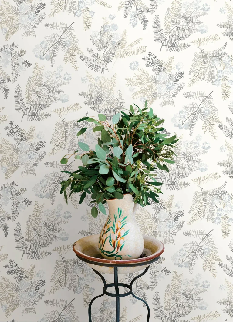 Chesapeake Frith Botanical Wallpaper - Light Blue — Image 2