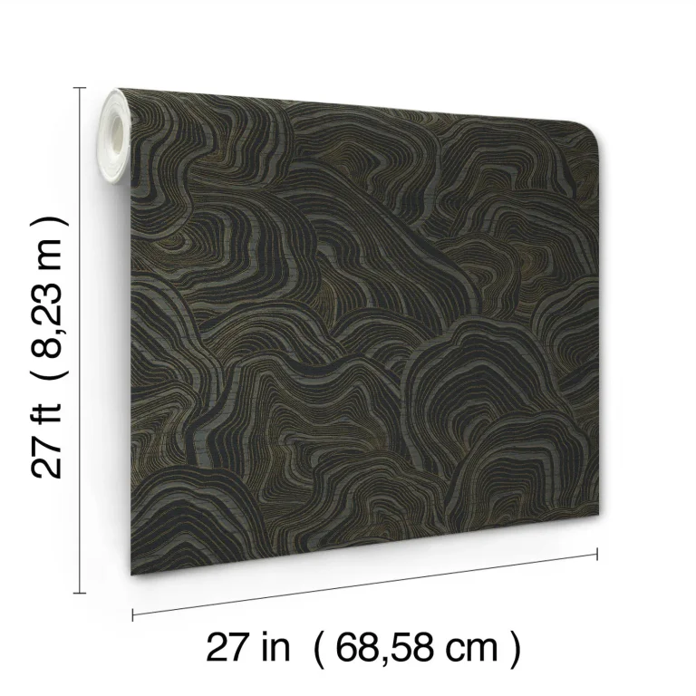 Ronald Redding Geodes Wallpaper - Black — Ảnh 2
