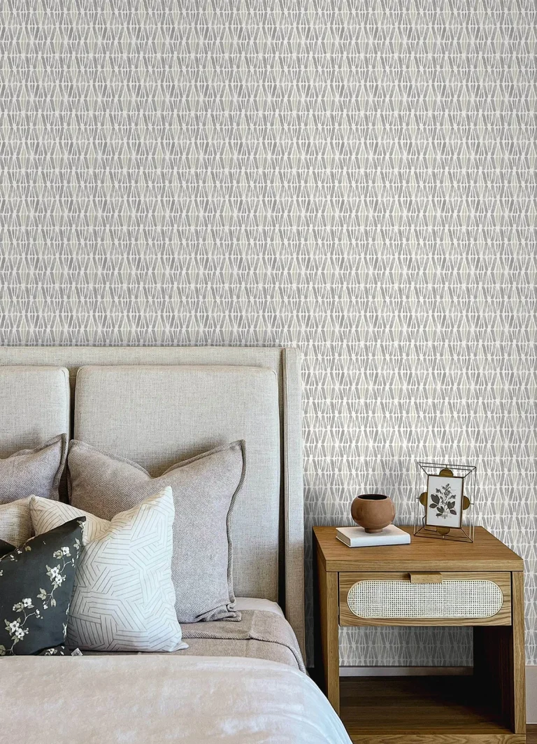 Chesapeake Nabi Geometric Wallpaper - Charcoal — Ảnh 5