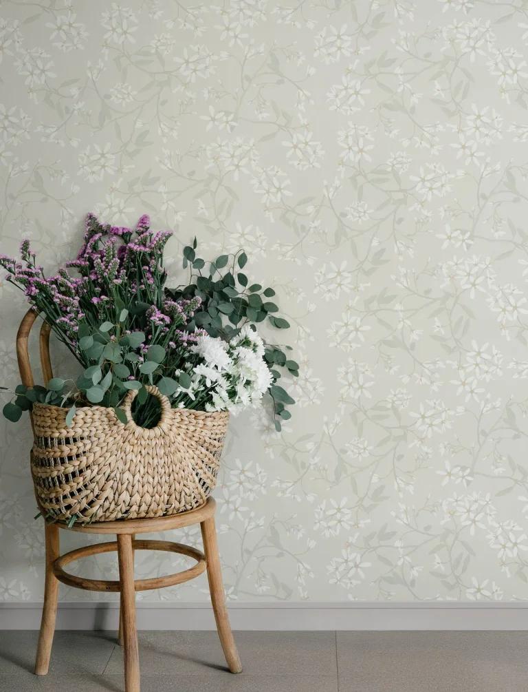 Paradis Bouquet Toss Wallpaper - Dove — Ảnh 2